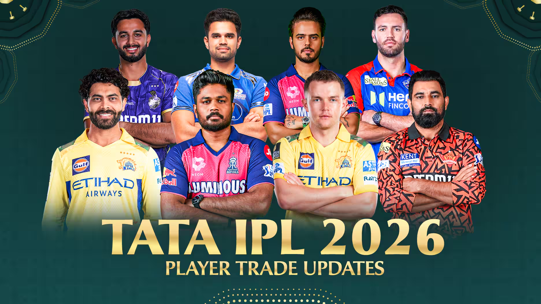 IPL 2026 all teams and captains - Bet on Grow247